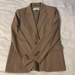Tan blazer from Aritzia
